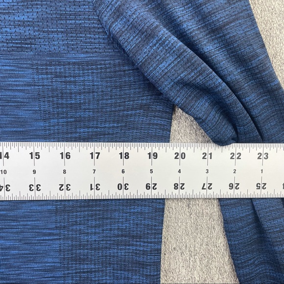 Under Armour Vanish Heatgear 1/4 Zip Blue Black Pullover Shirt Men’s Size M - Picture 5 of 7